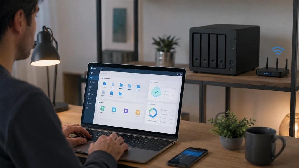Utilisateur accédant à distance à un NAS avec QuickConnect Synology