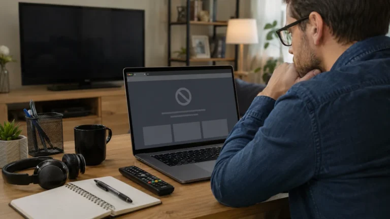 Internaute constatant que le site de streaming Tilav ne propose plus de contenu